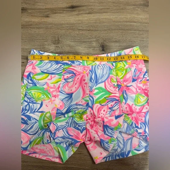 Lilly Pulitzer Women's Ariana Stretch Shorts "Multi Havana Cocktail-Size 8 - Picture 8 of 10